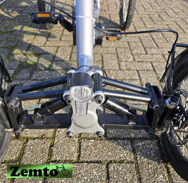 Elektro Vier Rad Zemto Mover T6 , 720 WH, 90 NM - Mittelmotor, grau, mit Tasche